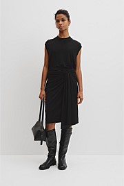 Twist Crepe Skirt