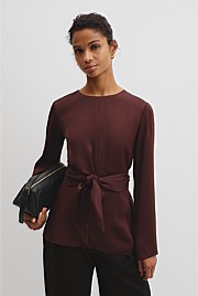 Twist Long Sleeve Blouse