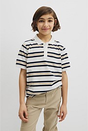 Teen Australian Cotton Stripe Polo