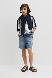 Teen Pull On Denim Short
