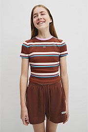 Teen Australian Cotton Blend Short Sleeve Rib T-Shirt