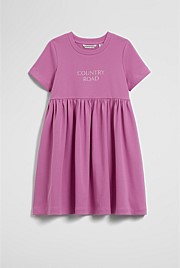 Australian Cotton Blend Short Sleeve Rib Dress
