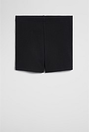 OrganicallyGrown Cotton Blend Rib Bike Short