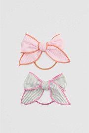 Bow Hair Tie Pack of 2