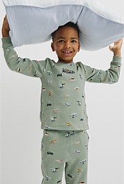 Australian Cotton Long Sleeve Motor Sport Pyjamas
