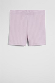 OrganicallyGrown Cotton Blend Rib Bike Short