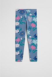 Organically Grown Cotton Blend Printed Legging