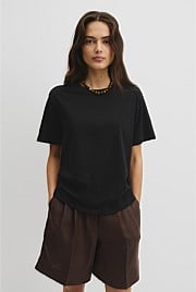 Textured Short Sleeve Slub T-Shirt