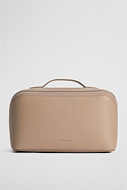 Branded Detail Large Convertible Cosmetic Case
