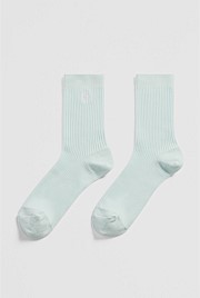 Australian Cotton Blend CR Ribbed Three Quarter Crew Sock