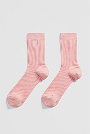 Australian Cotton Blend CR Ribbed Three Quarter Crew Sock