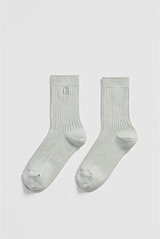 Australian Cotton Blend Country Road Metallic Sock