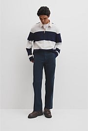 Relaxed Cotton Twill Pant