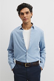 Slim Fit Chambray Shirt