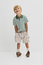 Contrast Cargo Pant Straight
