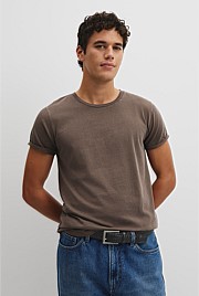 Australian Cotton Longline Garment Dye T-Shirt