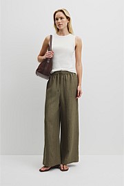 Pull-On Linen Pant