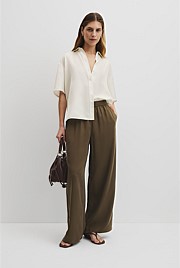 Pull-On Cupro Pant