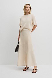 Flared Knit Skirt