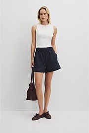 Pull On Linen Short