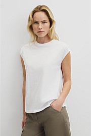 Australian Cotton Relaxed Crew Tank