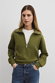 Australian Cotton Funnel Neck Sweat