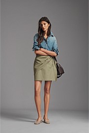 Bow Drape Skirt