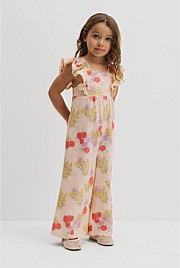 Short Sleeve Printed Jumpsuit