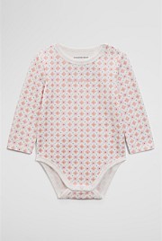 Long Sleeve Pointelle Frill Bodysuit