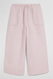 Linen Wide Legging Pant