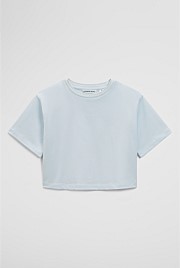 Australian Cotton Short Sleeve Crop Boxy T-Shirt