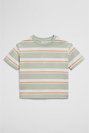 Oversized Stripe Short Sleeve T-Shirt