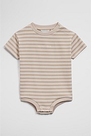 Short Sleeve Rib Oversized Bodysuit