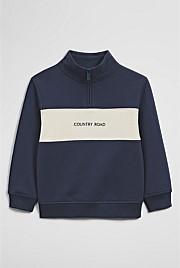 Panelled 1/4 Zip Sweat