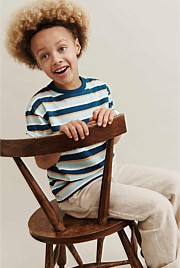 Oversized Stripe Short Sleeve T-Shirt