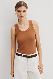 Scoop Neck Rib Tank
