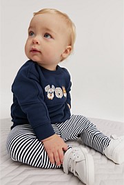 Organically Grown Cotton Stripe Soft Pant