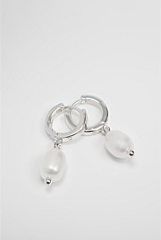 Ava Mini Pearl Hoop