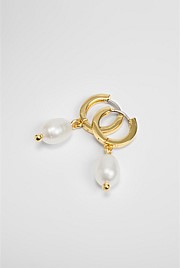 Ava Mini Pearl Hoop