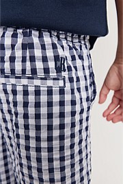 Organically Grown Cotton Blend Gingham Short