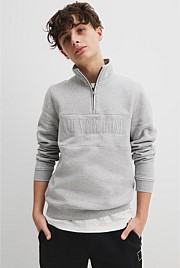 Teen Verified Australian Cotton Heritage Half Zip Sweat