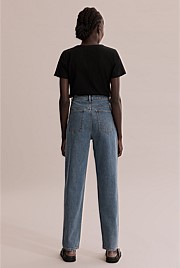 Cotton Relaxed Tapered Jean