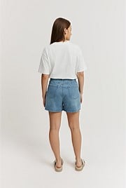 Teen Waisted Denim Short