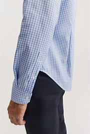 Slim Fit Gingham Travel Shirt