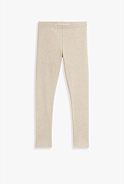 Organically Grown Cotton Blend Solid Rib Legging