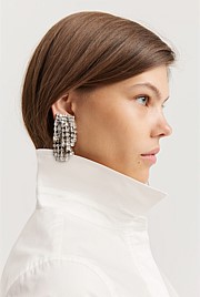 Layered Crystal Earring