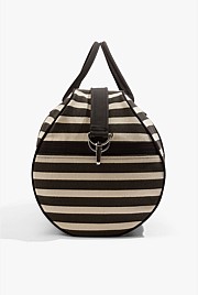 Australian Cotton Flocked Stripe Logo Tote