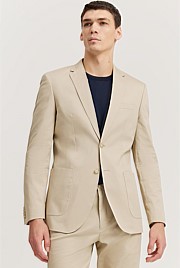 Slim Fit Cotton Stretch Blazer