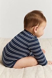 Organically Grown Cotton Heritage Long Sleeve Bodysuit