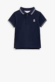 Organically Grown Cotton Logo Polo Shirt